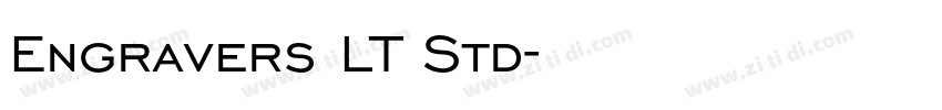 Engravers LT Std字体转换